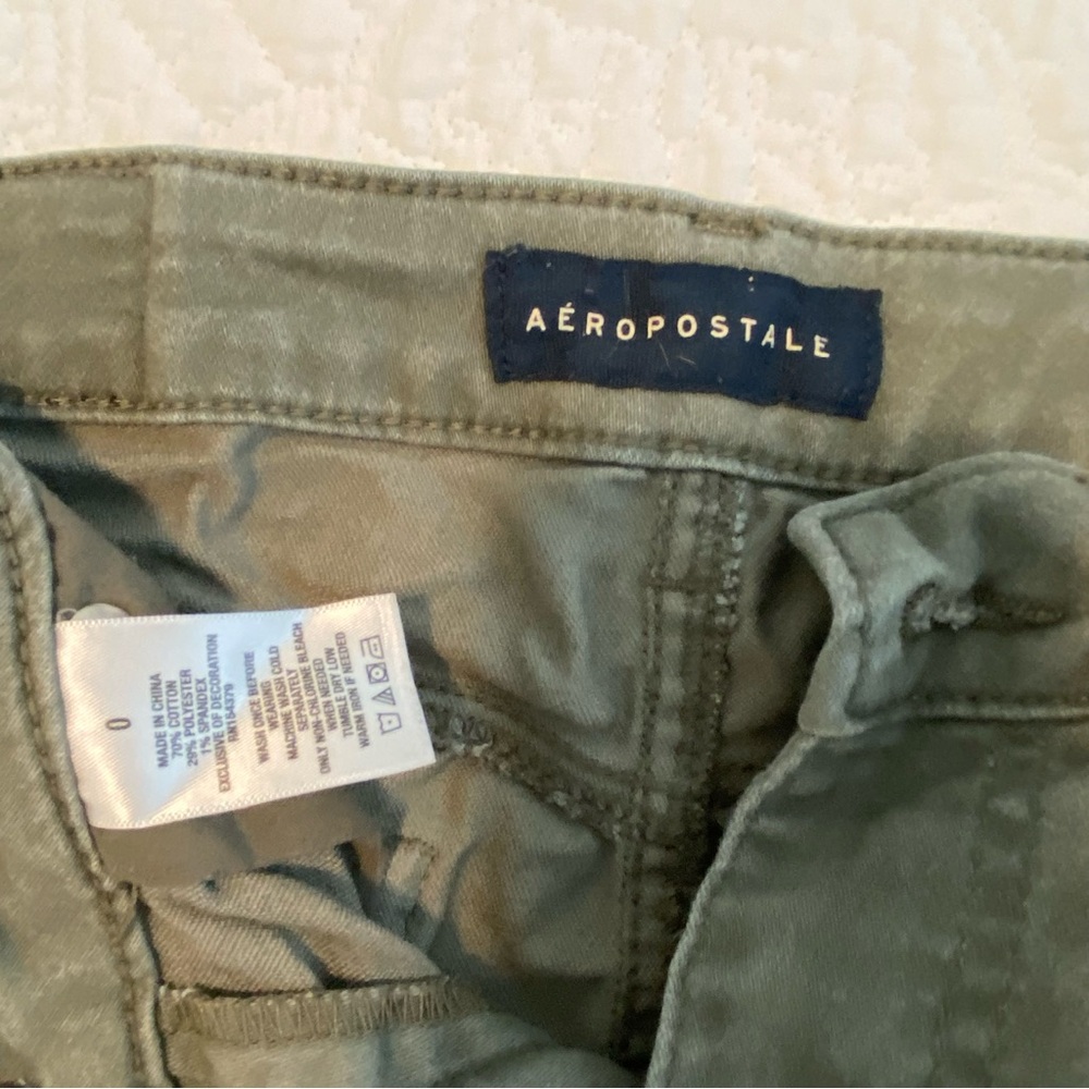 Aeropostale moss green shorts, size 0